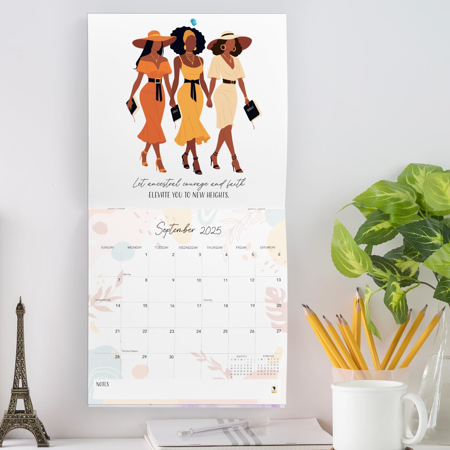 African American Expressions 2025 Wall Calendars, Monthly Calendars Celebrating Black Culture & History - Image 4