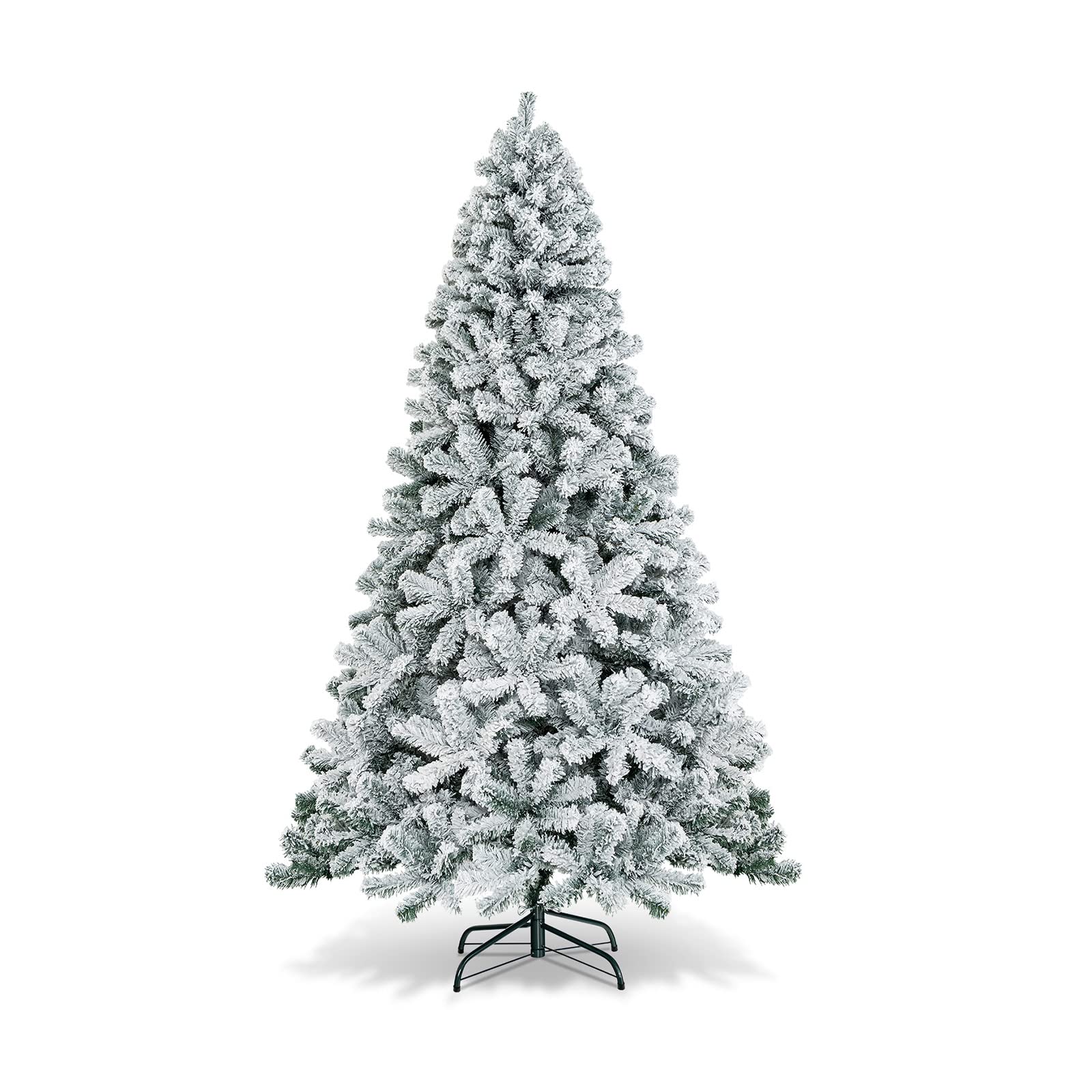 CVHfhjTG christmas tree, With Branch Tips, PVC Needles and Foldable Metal Stand, for Indoor Outdoor Decoration(7.5ft)