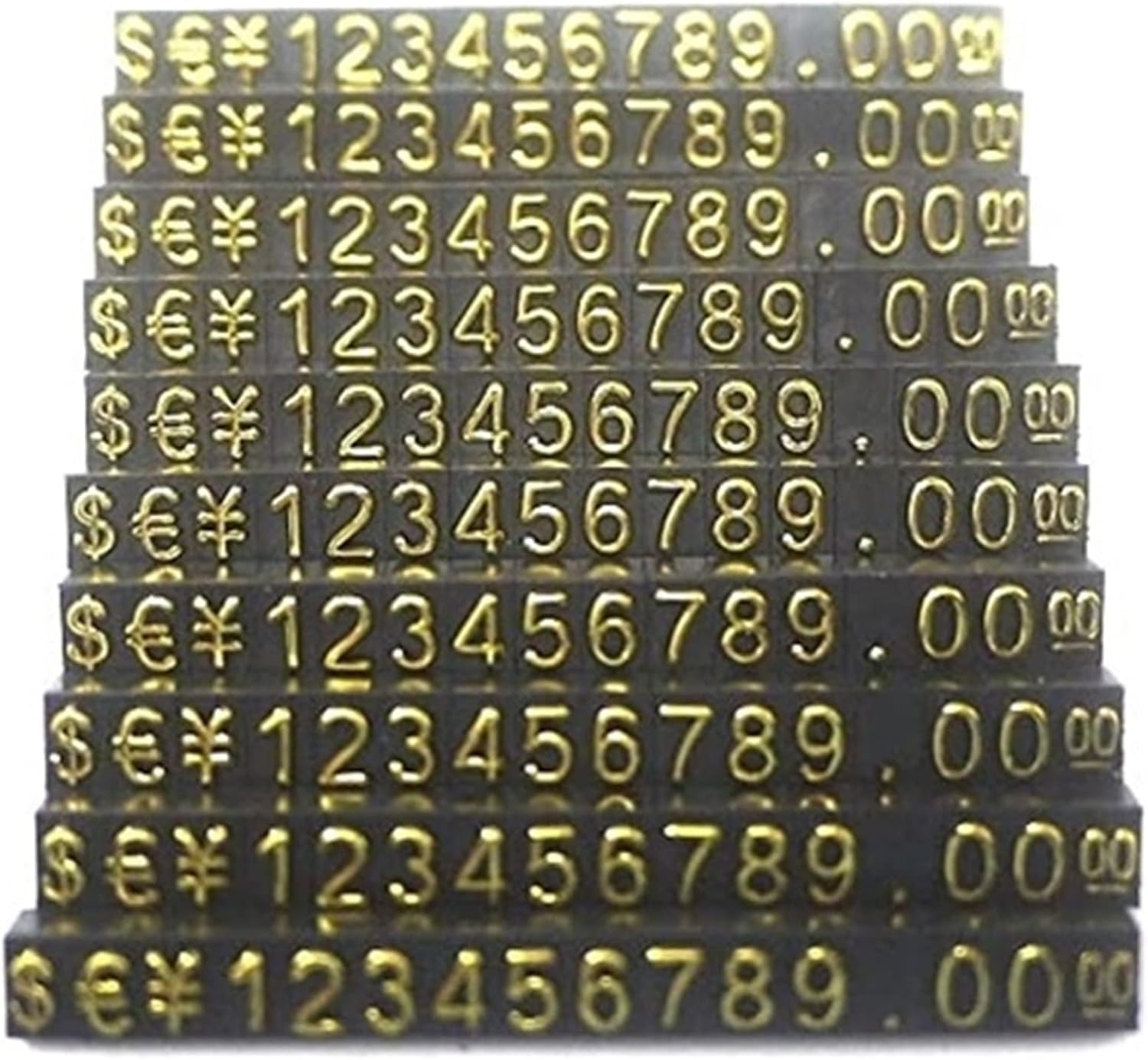 키노키노 가격 큐브 소형 30개 세트 가격 가격 표시(블랙 베이스 골드 문자)-Freehip.co.kr