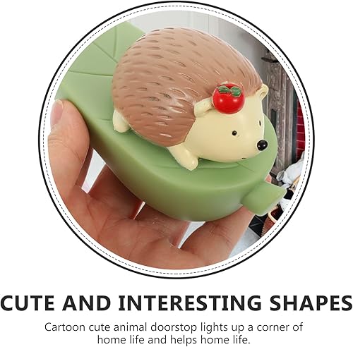 Miniatura 3 de UPKOCH Lindo tope de puerta de erizo decorativo con forma de erizo, para decoración del hogar y la oficina