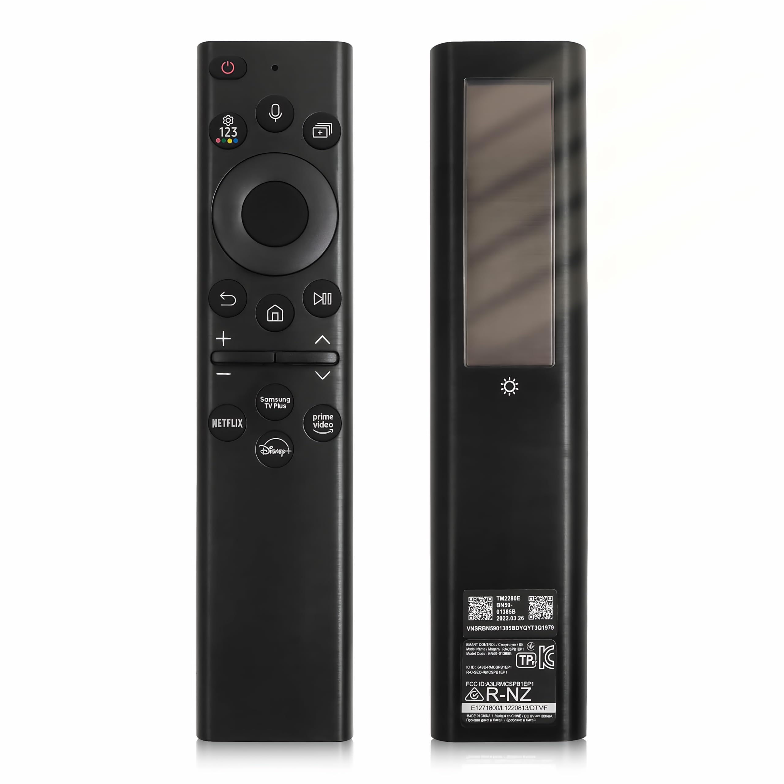 for Samsung TV Remote, Compatible with Samsung Smart TV 2018-2024,Solar Chargeble Voice Remote Control, USB-C Fast Charging, Bluetooth Pairing, 2-Year Warranty