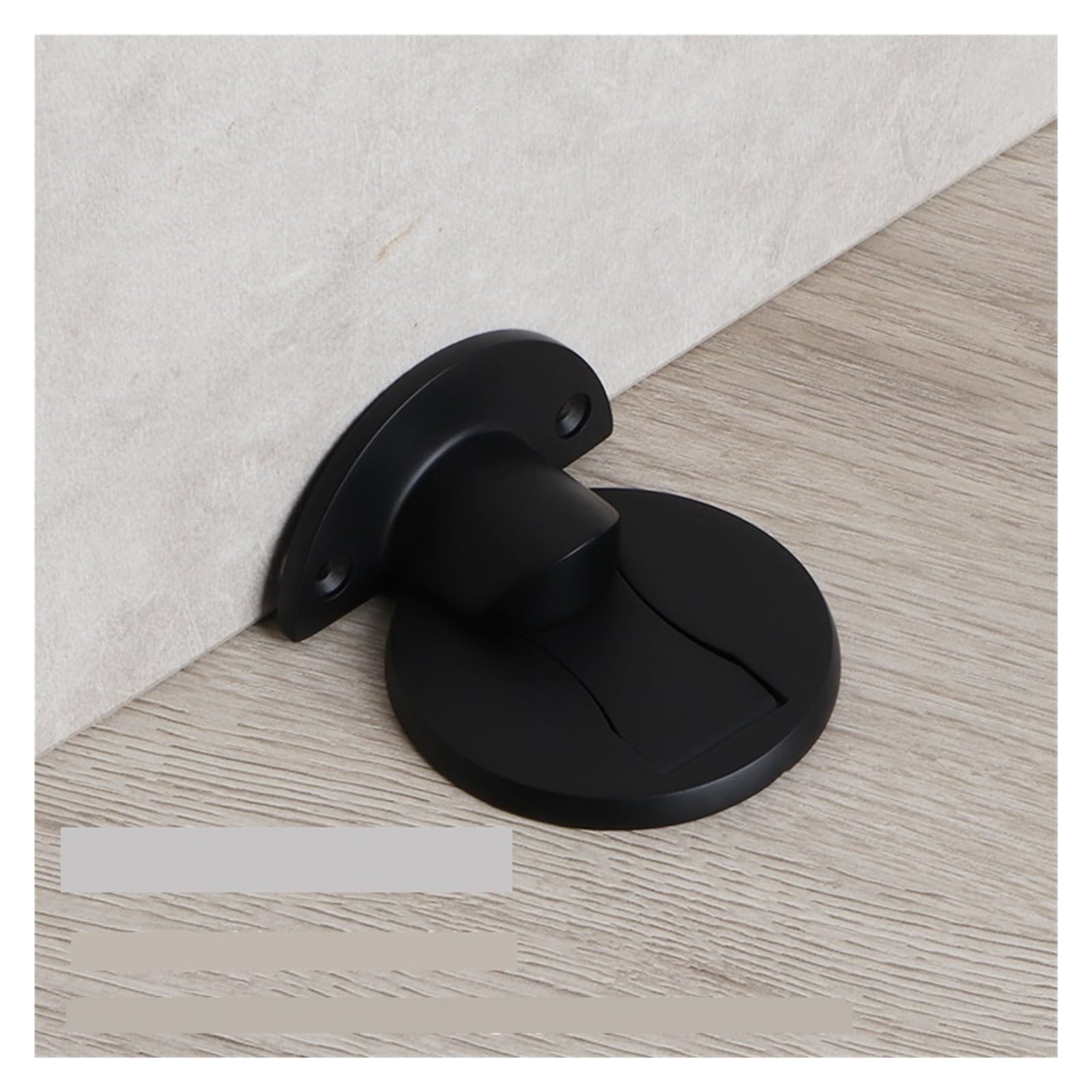 Sjloynwq Dumb Black Door Stopper 304 Stainless Steel Punch-Free Invisible(Dumb Black)