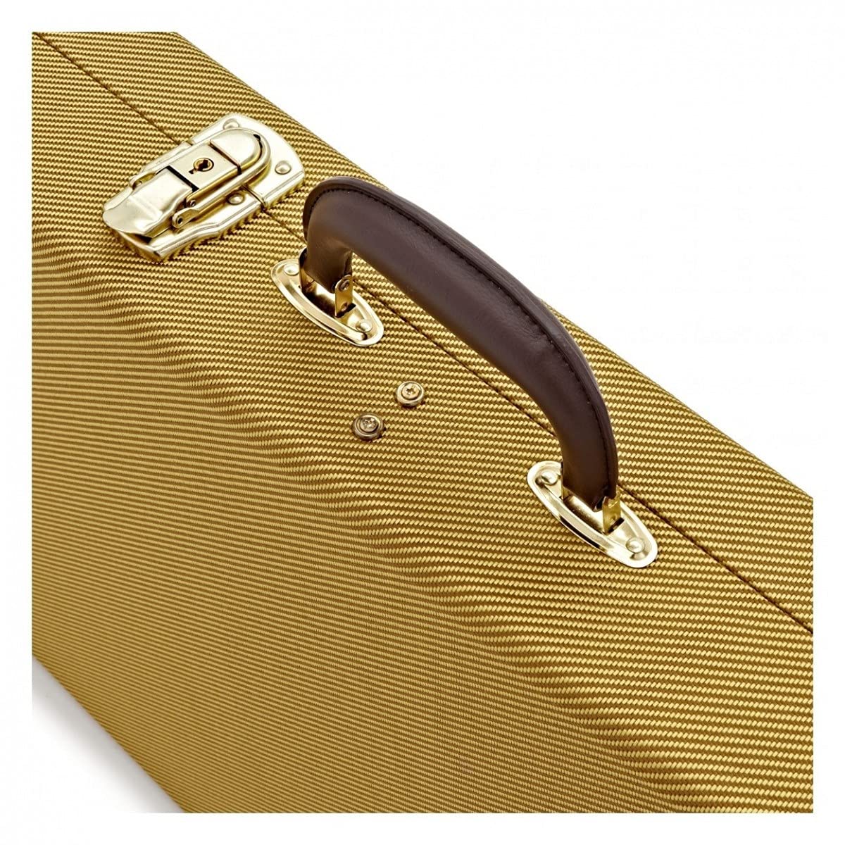 Custodia rigida per chitarra per bassi Tweed con fodera in peluche