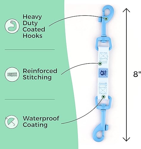 Miniatura 9 de Gentle Creatures Collar Companion - Clip de respaldo ajustable para arnés de perro, punta, collares de pellizco, correa suave, cierre de respaldo
