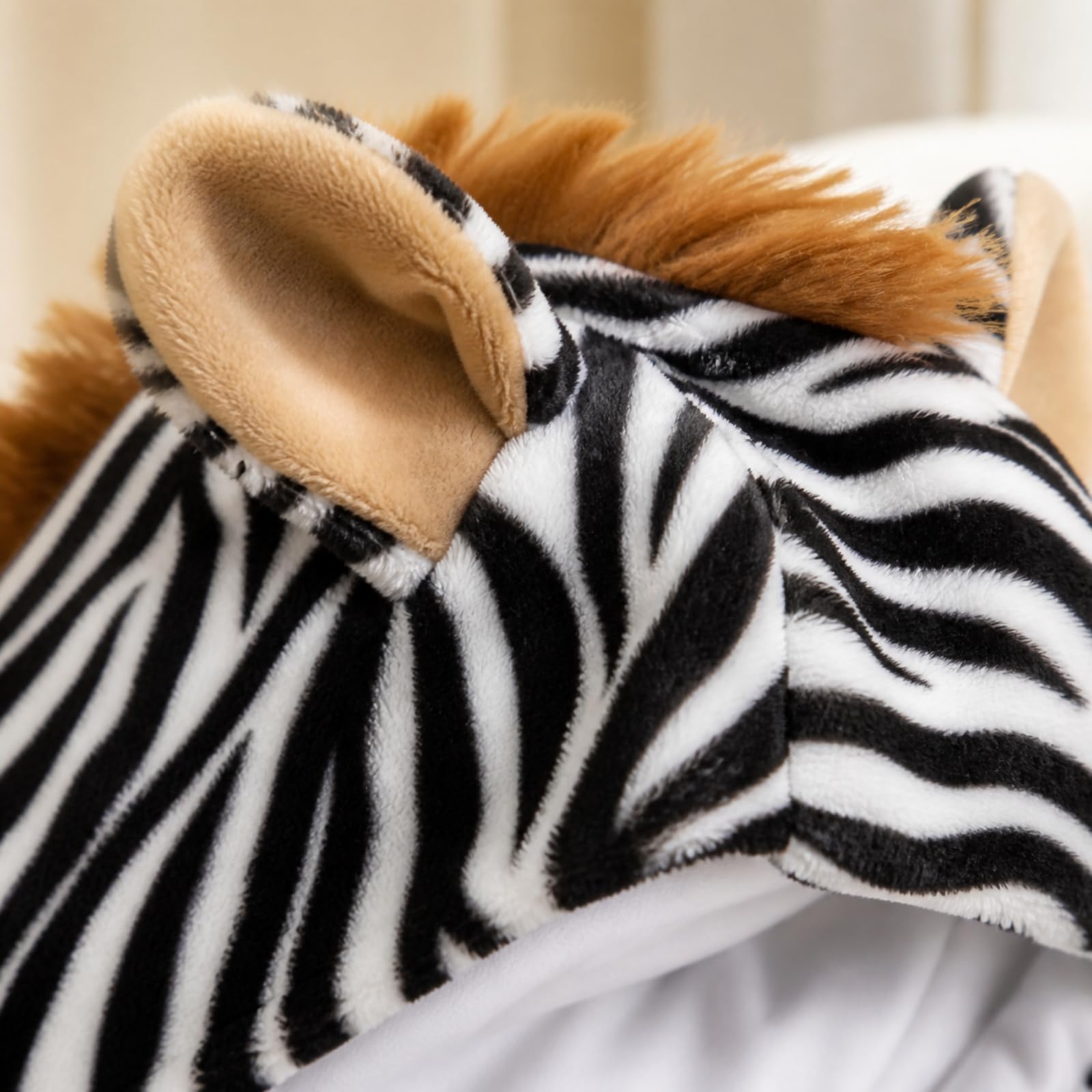 Costume da Morbido | Chiusura Anteriore, Tuta con Cappuccio, Peluche, Tuta completa, per Carnevale, Recite Scolastiche, Bambini