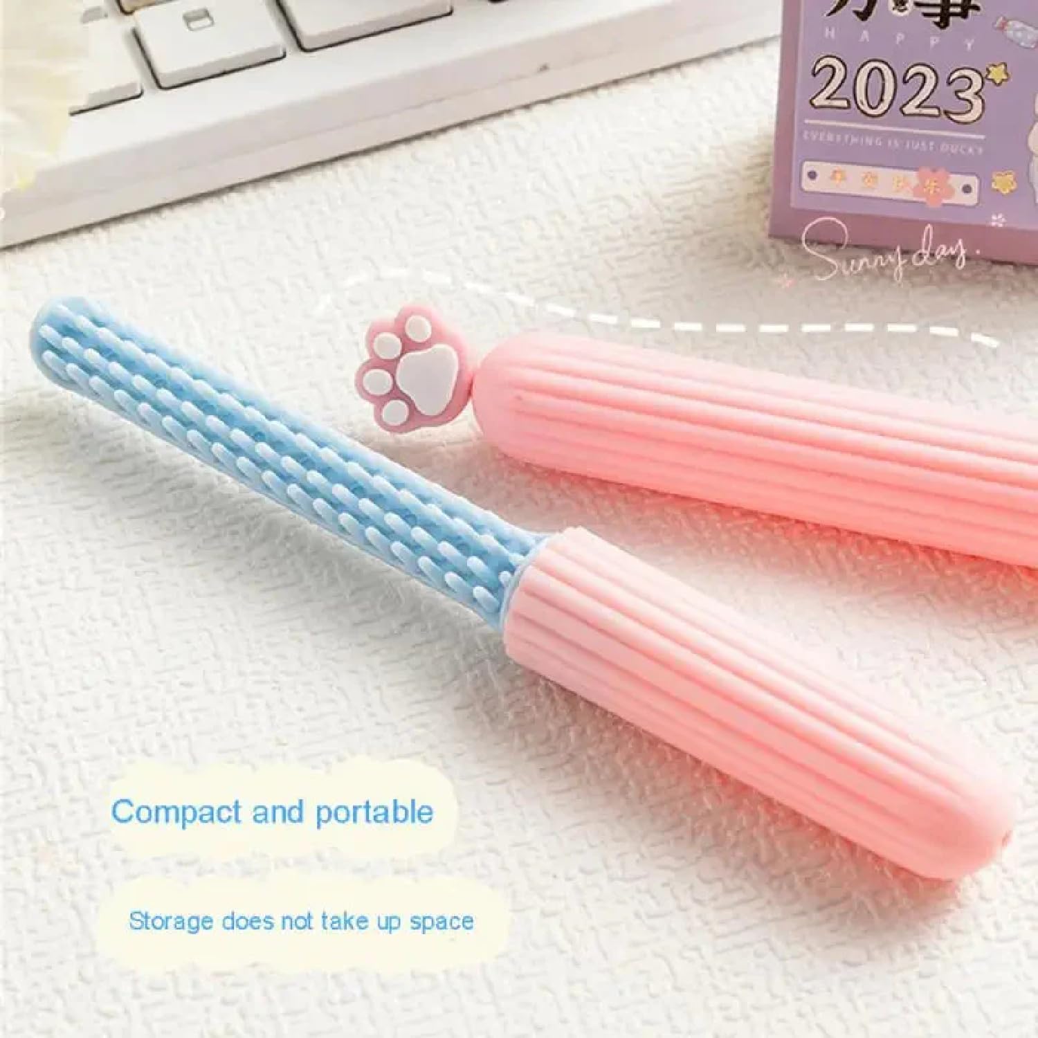 G.FIDEL Lovely Decorative Cartoon Hair Comb With Cover Easy To Carry For Travelling, Multicolour 1 Pcs 1