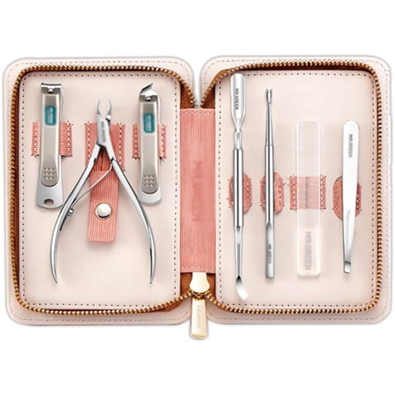 Set per Pedicure e Cura Personale, Set di Bellezza in Acciaio Inossidabile, Set tagliaunghie da 7 Pezzi, Set per Manicure Leggero e Adatto ai Viaggi