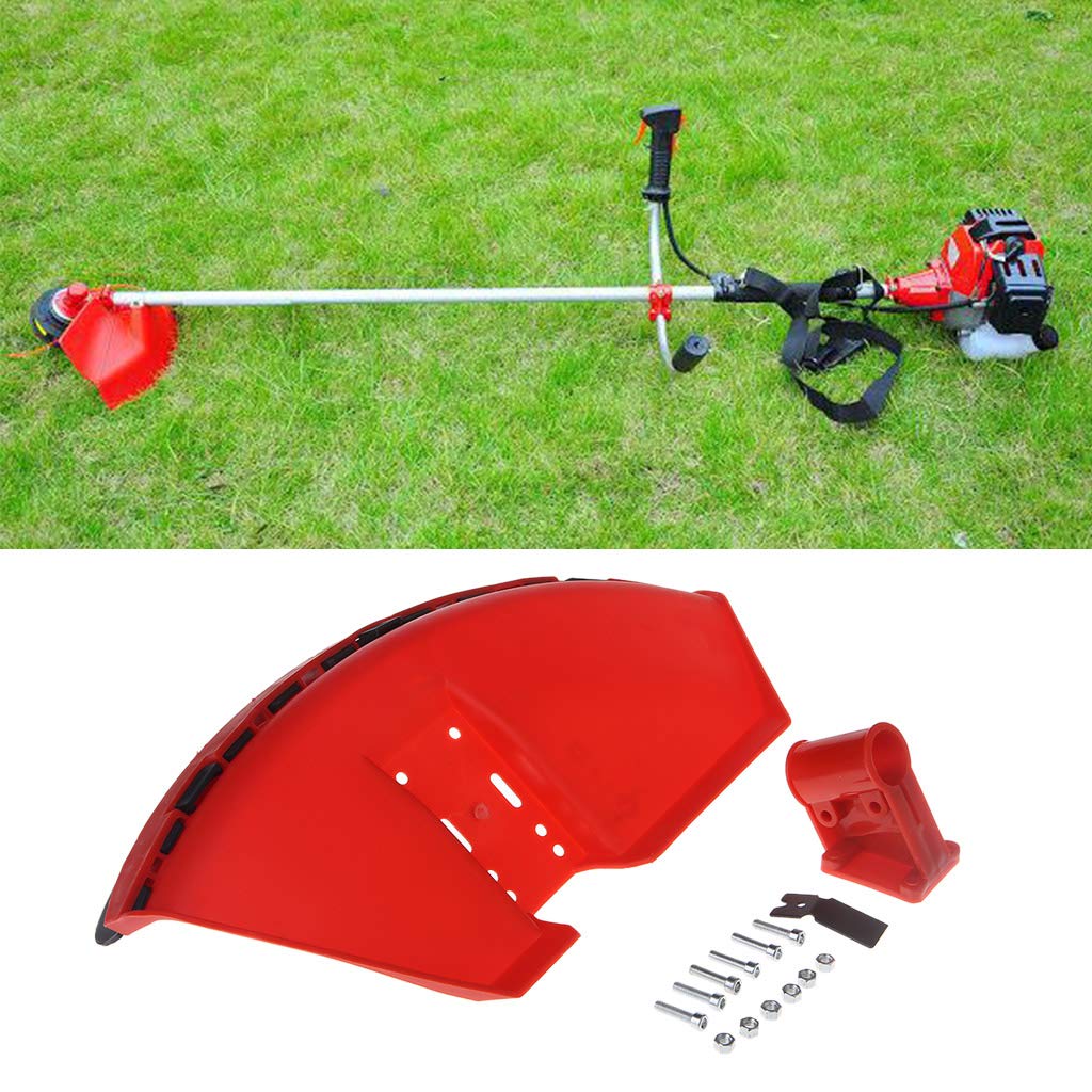 JOYKK CG520 430 Coperchio di Protezione per decespugliatore Grass Trimmer 26mm Blade Guard con Lama - Rosso