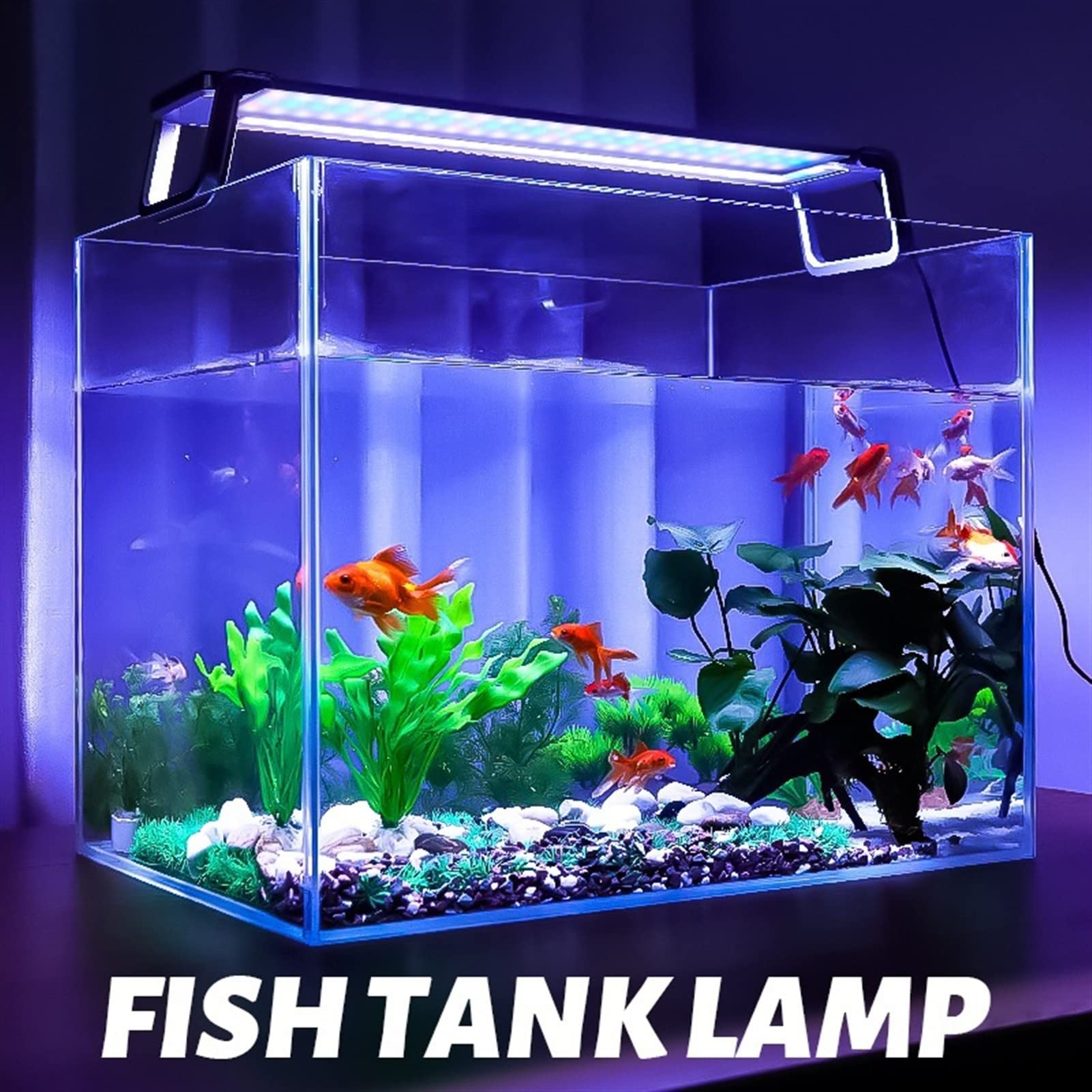 Luci Piscina 60-90 cm multicolore. GUIDATO Acquario di spettro completo L'illuminazione di acquario con timer Tank Phish Dimmable Sport con telecomando da 2,4 g programmabile GUIDATO Luce dell'acquari