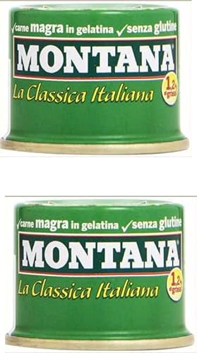 Montana Piatto Pronto di Carni Bovine en Gelatina Platos de carne preparados para vegetales en gelatina vegetal 7.58 onzas (paquete de 2)
