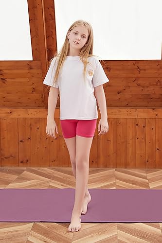 Miniatura 8 de BOOPH Pantalones cortos de baile para niñas, pantalones cortos de ciclismo transpirables para deportes, ropa interior de 2 a 10 años