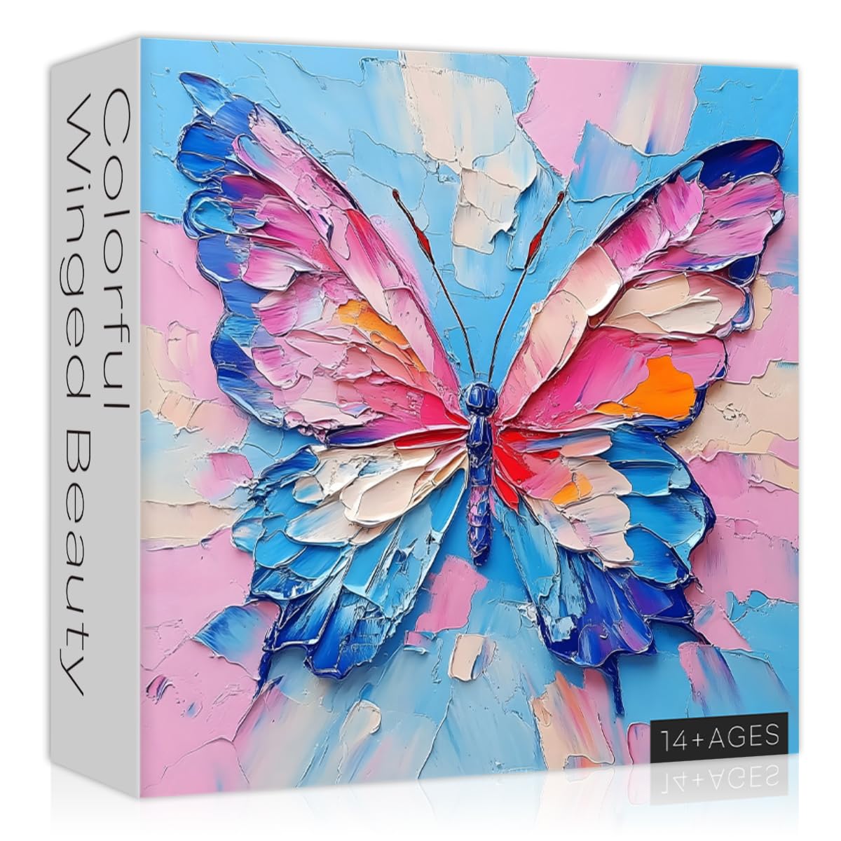Butterfly Puzzles for Adults 1000 Pieces, Butterfly Art Jigsaw Puzzle Painting, Colorful Impossible Challenging Puzzles