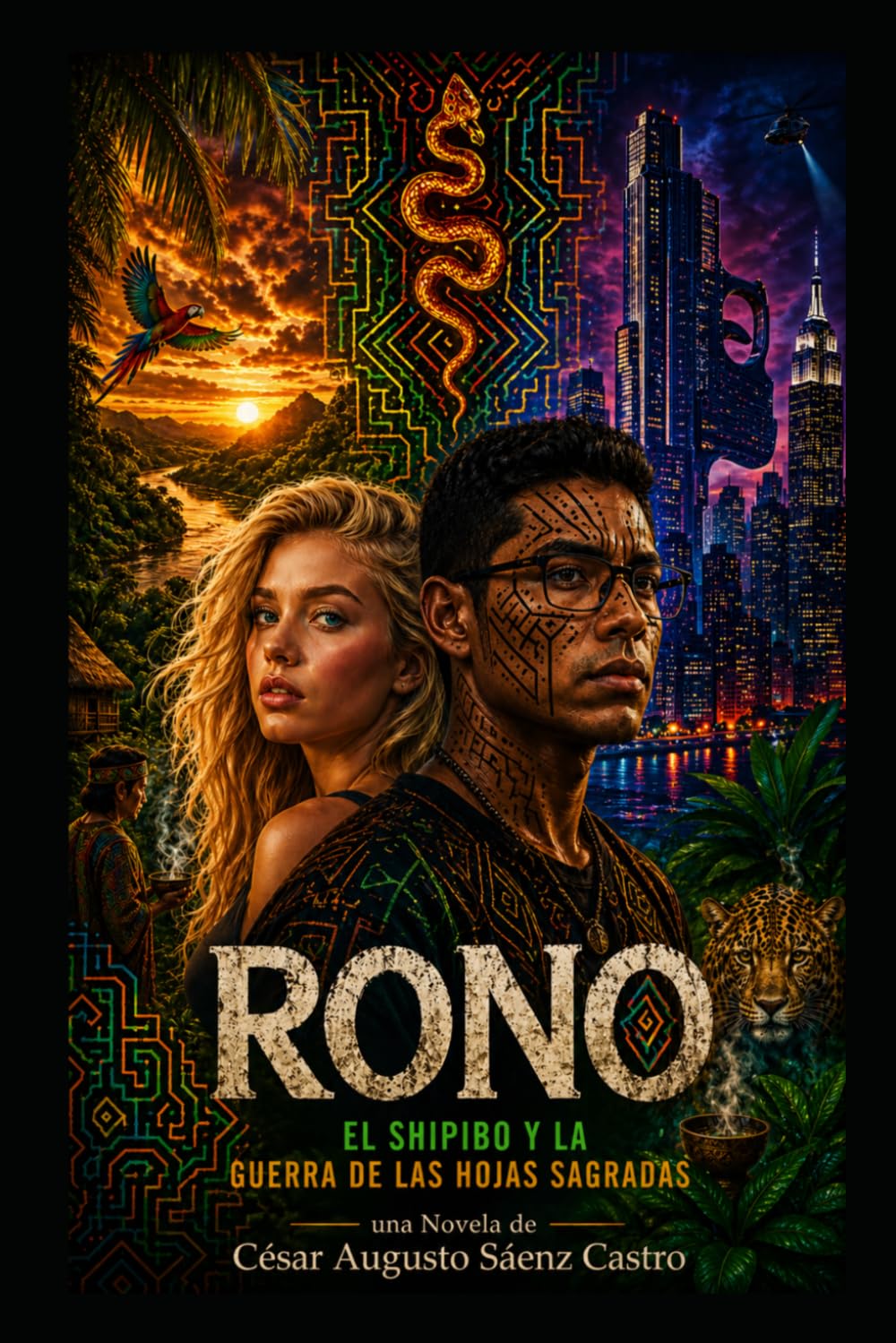RONO EL SHIPIBO Y LA GUERRA DE LAS HOJAS SAGRADAS: Novela de aventura, misterio y acción de la selva amazónica