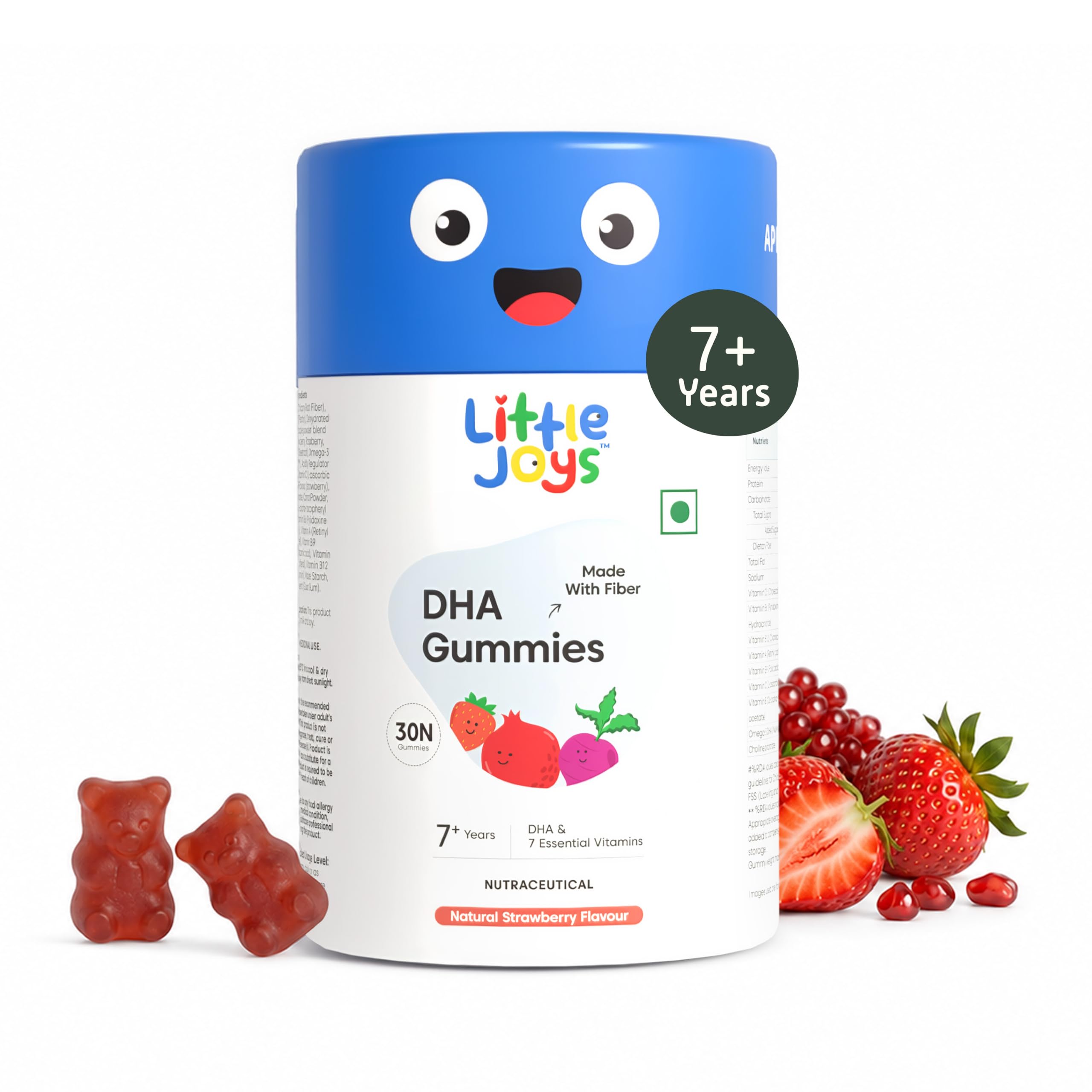 Little Joys DHA Health Gummies For Kids | 4-6 years | 60 Day Pack | Helps Improve Concentration, Mood & Sleep | Packed With 8 Vitamins & Minerals | Multivitamin Gummies For Kids With No Added Sugar — Amazon image 11