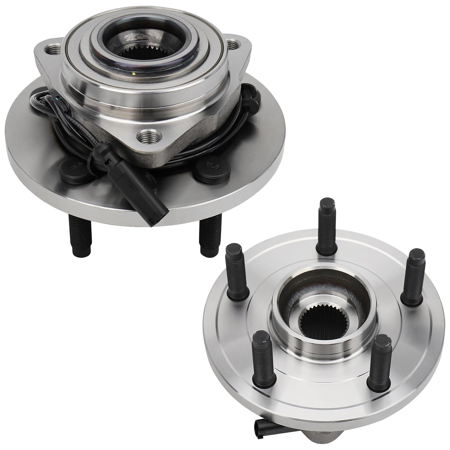 DRIVESTAR 513207 Front Wheel Hub & Bearing Assembly for Dodge Durango 2004-05 4WD 2WD 5 Lugs w/ABS(Pair)