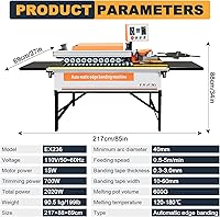 Vista 2 de YUCHENGTECH Máquina automática de bandas de borde Máquina de bandas de borde para carpintería Máquina de bandas de borde Sellado de madera Recorte