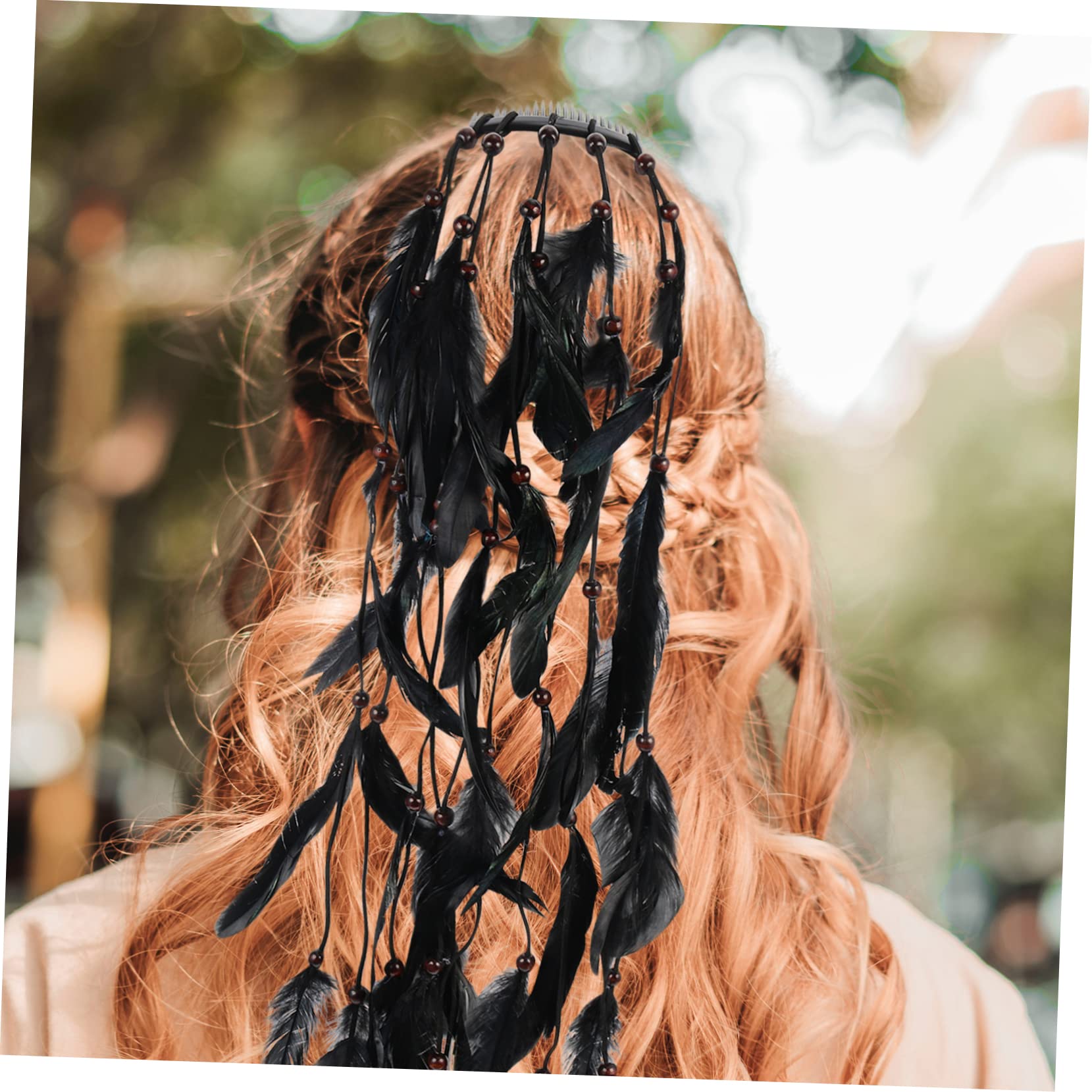 DOITOOL 4stücke Bohemian Plume Haarband Für Damen Kopfaccessoire Aus Hochwertigen Materialien Für Festivals Partys Und Besondere Anlässe Vintage-stil Mit Feiner Verarbeitung