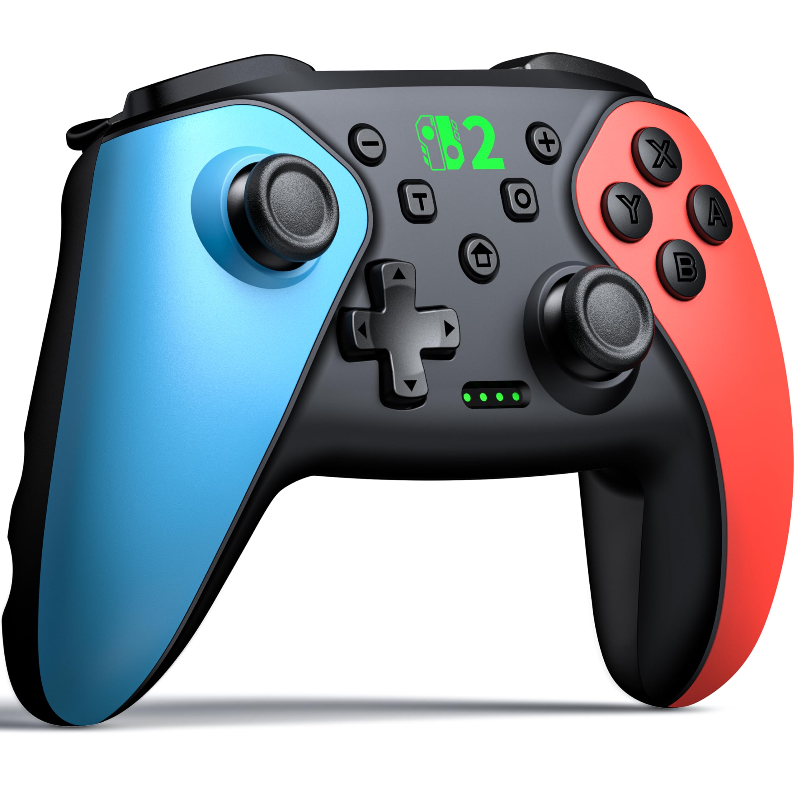 Wireless Pro Controller für Switch 2/Switch 1/Lite/OLED/Android/IOS/PC, Gamepad mit Programmierbar/6-Achsen Gyroskop/Dual Vibration/Turbo/1000mAh Akku, Ergonomisch Gestalteter Präzise Joystick