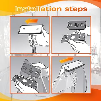 防塵バリア交換用ヘッドとトッププレートセット Zipwall HS1モデル対応 3Dプリント 2パック