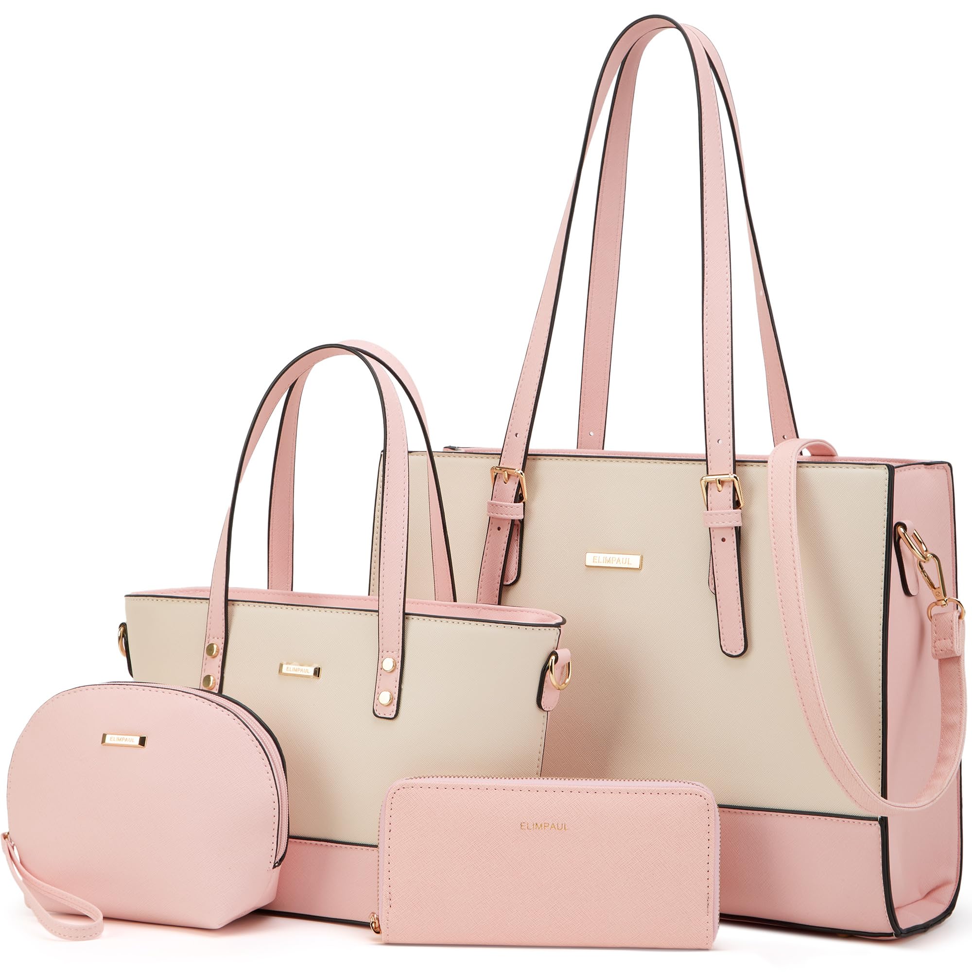 Modische Damen-Handtaschen, Tragetasche, Schultertasche, Tragegriff oben, Geldbörsen-Set