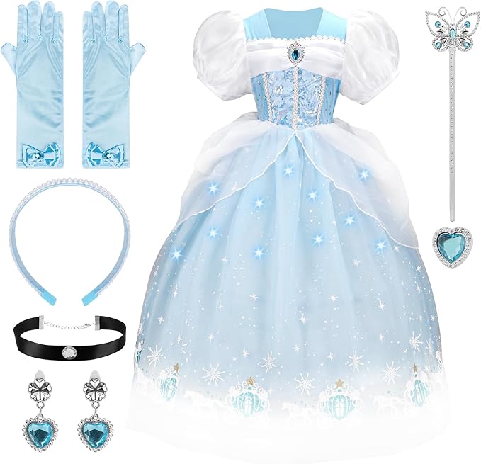 BIUTIFUL Cinderella Dress with LED Lights