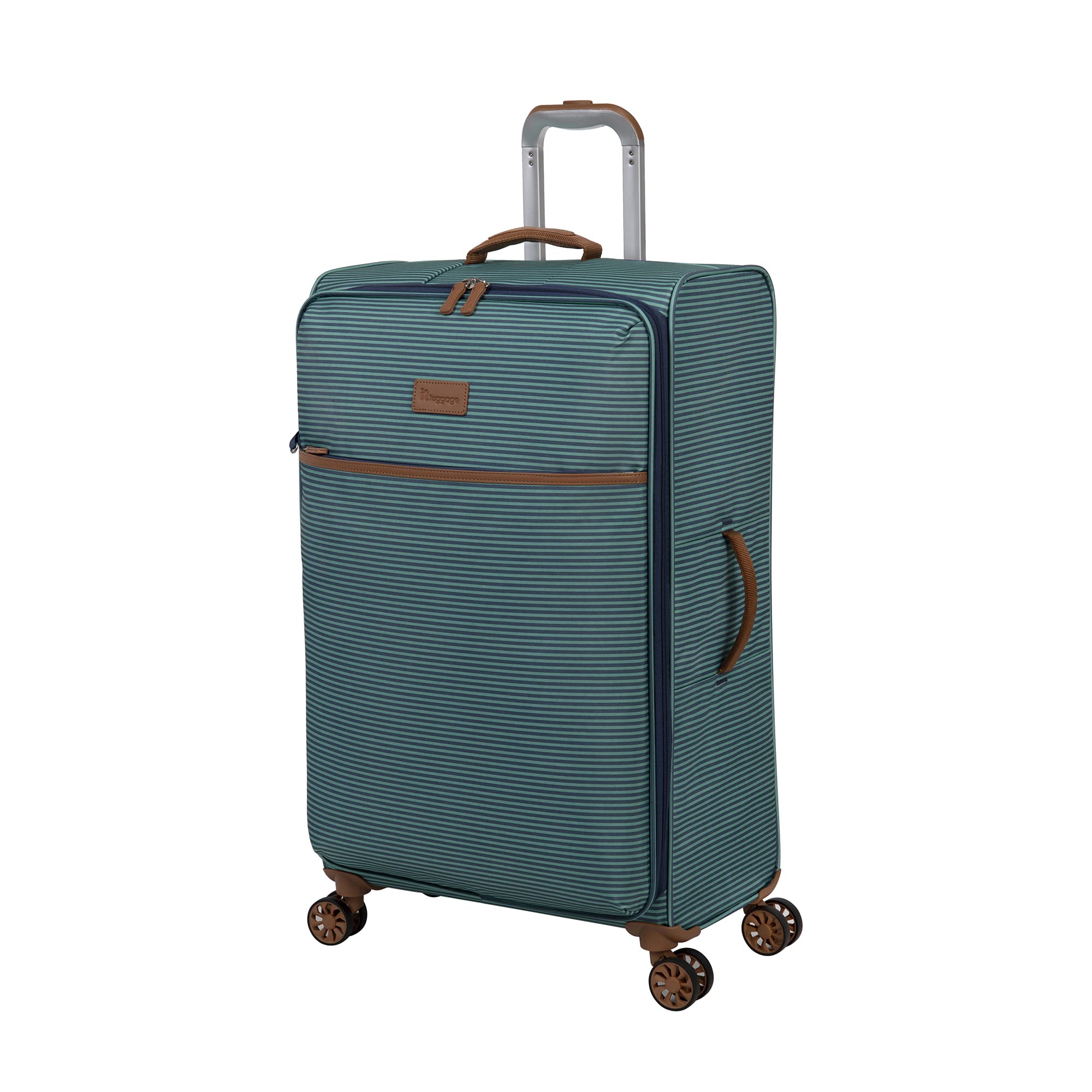 it luggage Beach Stripes 30" Softside Checked 8 Wheel Spinner, Teal