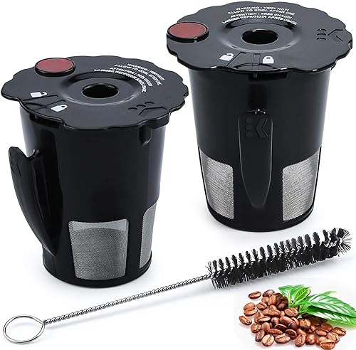 Paquete de 6 cápsulas de café reutilizables Sikawai Fit para 119367 K200 K250 K300 K350 K Cups reutilizables para Keurig K-cup 2.0 Series Keurig Paquete de 6 cápsulas de café reutilizables Sikawai Fit para 119367 K200 K250 K300 K350 K Cups reutilizables para Keurig K-cup 2.0 Series Keurig