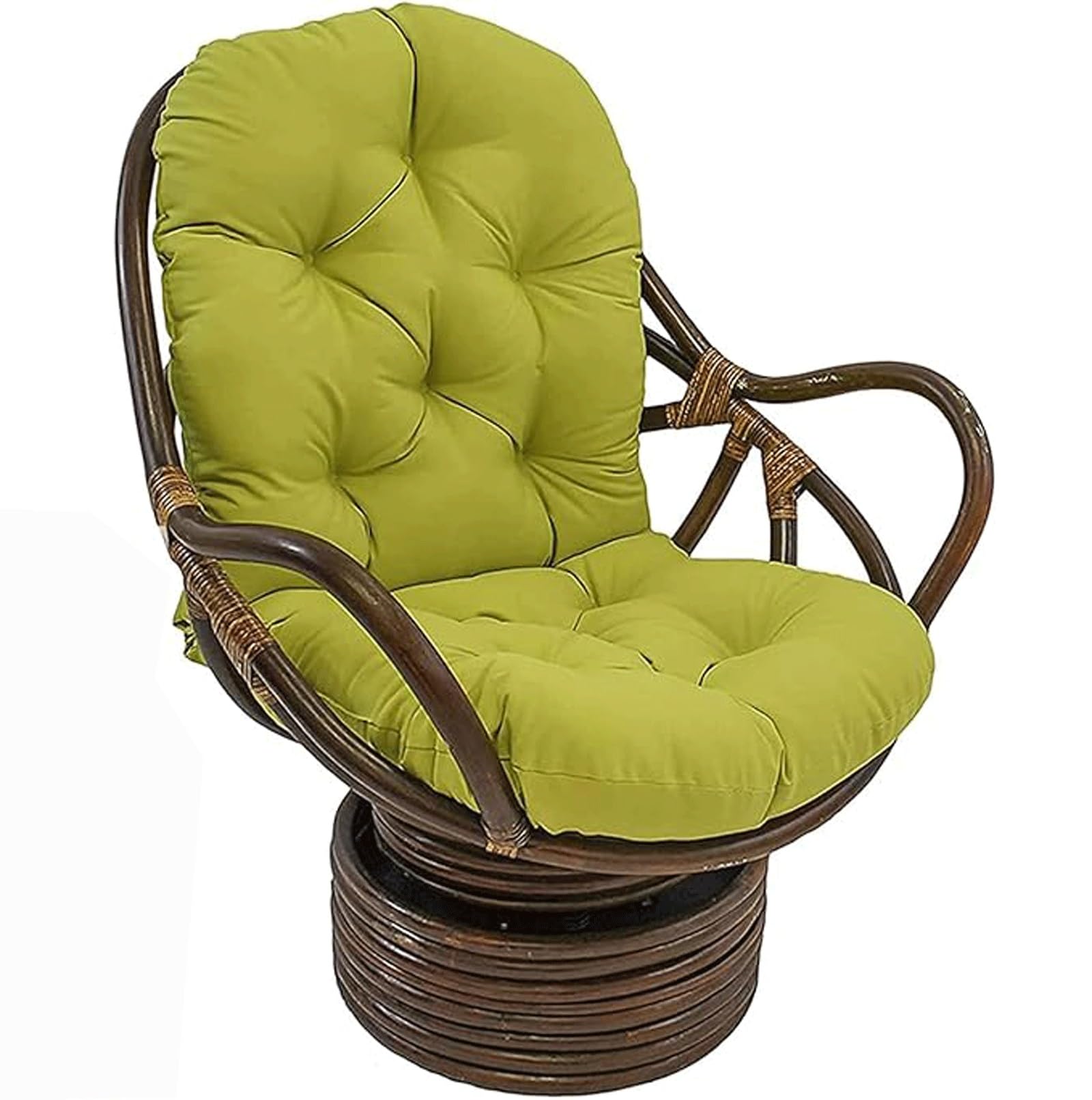 uyeoco Lounger Cushion Pad, Swivel Rocker Chair Cushion, Garden Patio Thick Large Rocking Chair Cushion, for Rattan Recliner Indoor Outdoor(L8)