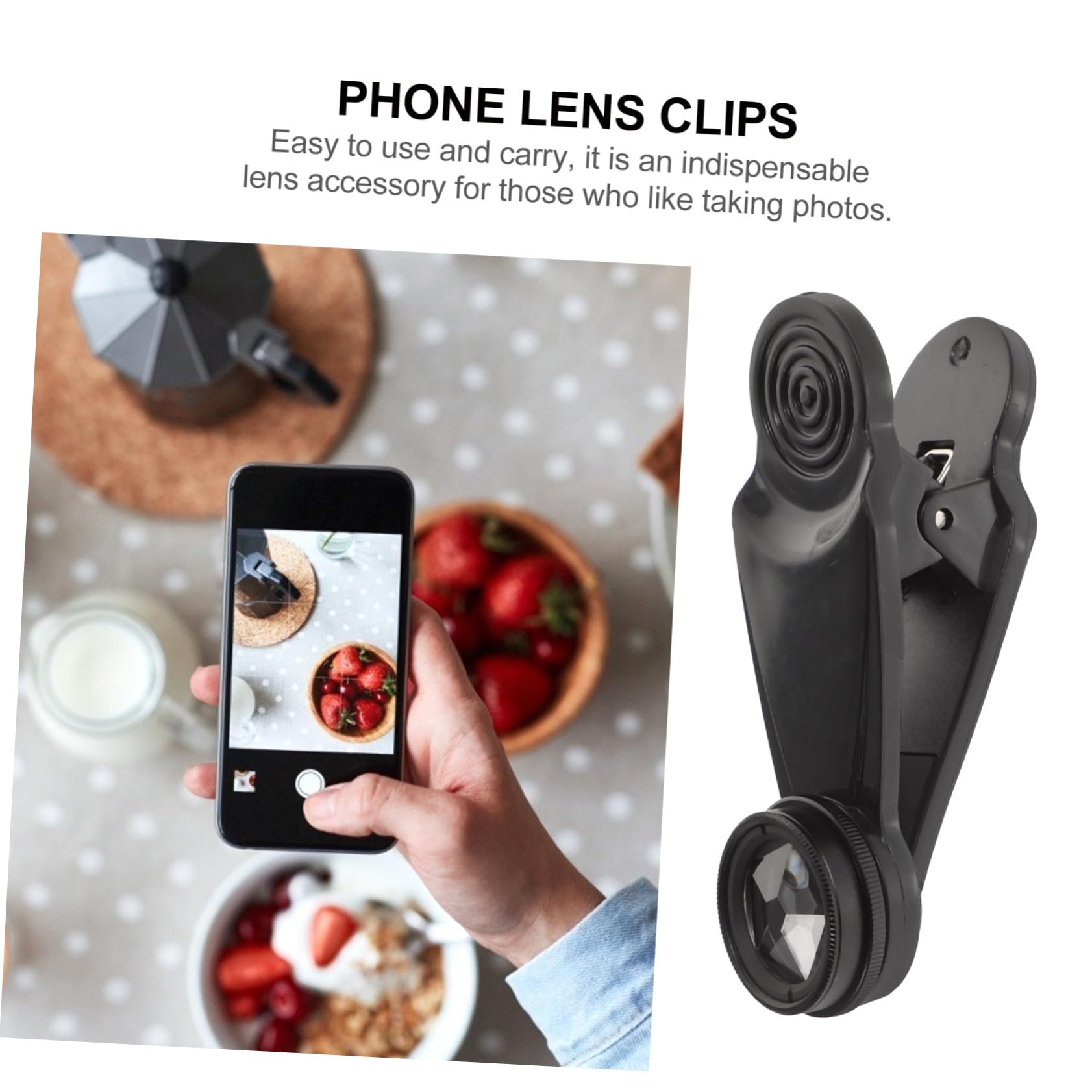 PartyKindom Kit Obiettivi Fotografici Per Telefono Cellulare Include Obiettivo Grandangolo Macro e Fisheye Realizzato in Materiali Per Scatti Fotografici