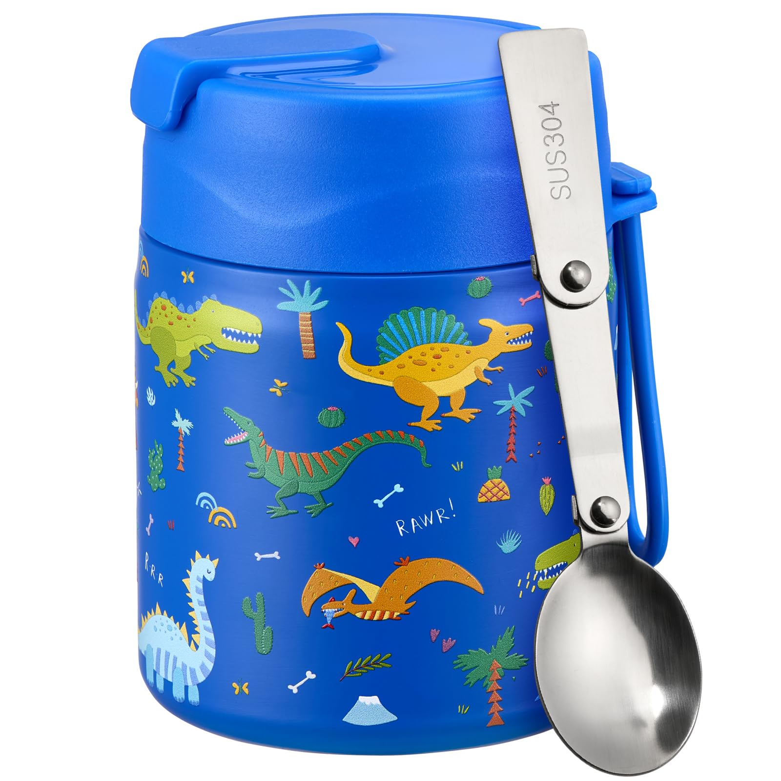 Pawtong 17oz Soup Thermo for Hot Food Kids Insulated Vacuum Food Jar with Stainless Steel…
