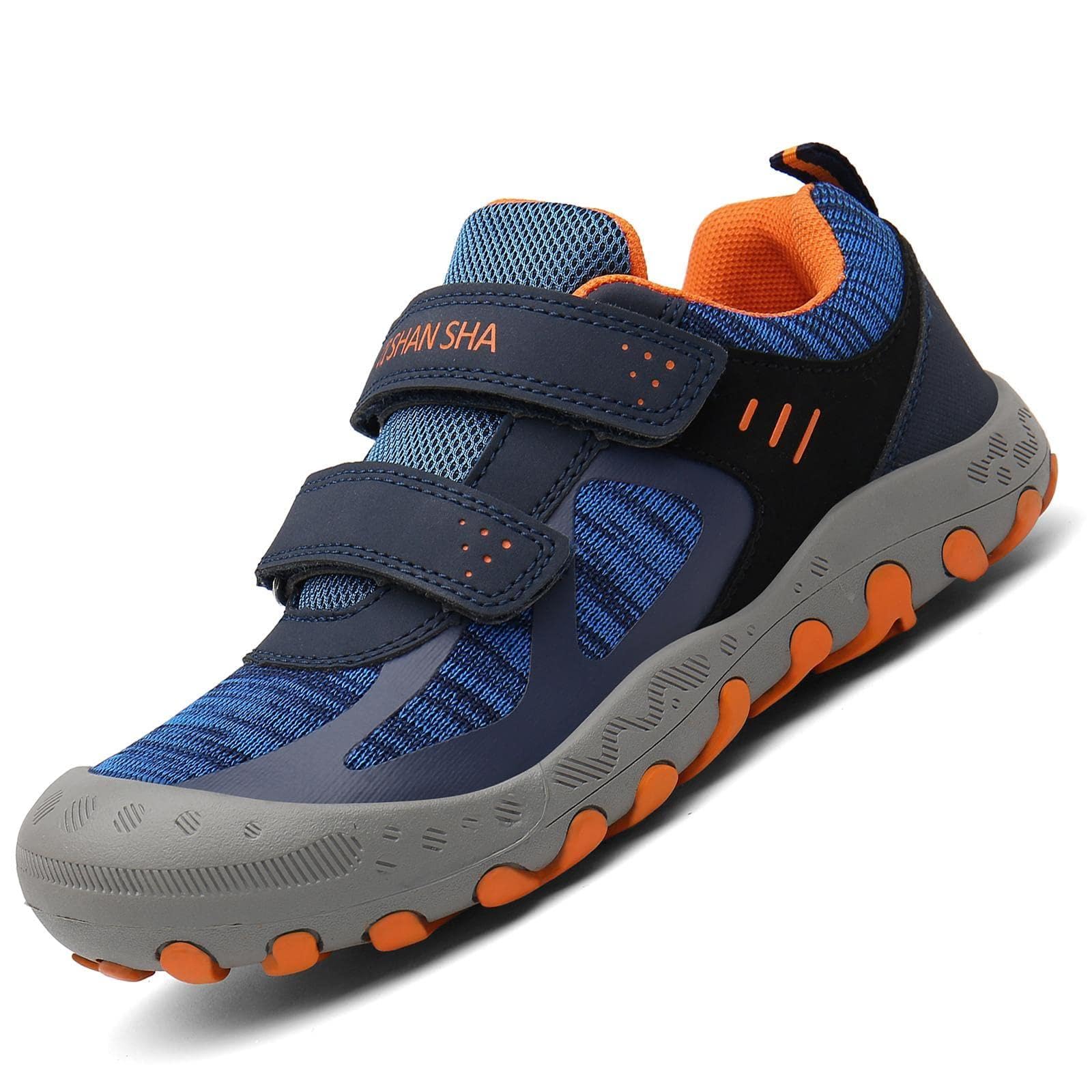 Mishansha Jungen Mädchen Wanderschuhe rutschfest Walkingschuhe Weich Flexibel Stabil Fitnessschuhe Freizeitschuhe für Kinder Sport Schuhe Gr.24-38