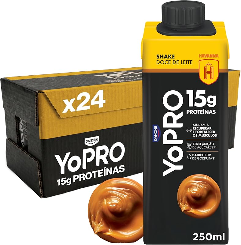Pack YoPRO Bebida Láctea UHT Doce de Leite Havanna 15g de Proteínas 250ml - 24 unidades