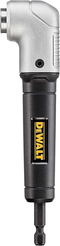 DEWALT Accesorio de taladro de ángulo recto Impact Ready de 1,5 pulgadas, adaptador de taladro ergonómico compacto magnético de 90 grados (DWARA120) | Adaptador magnético compacto de 90 grados, diseño ergonómico