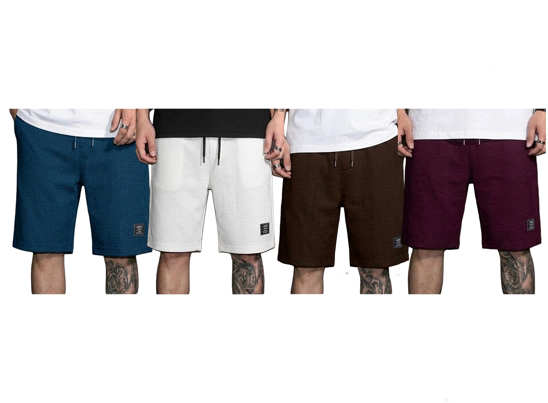 ausk Cargo Shorts for Men's| Casual Shorts for Men Stylish | Half Pant for Man | Elastic Drawstring Waist | Utility Pocket Design | Comfortable Everyday Wear-picture-28