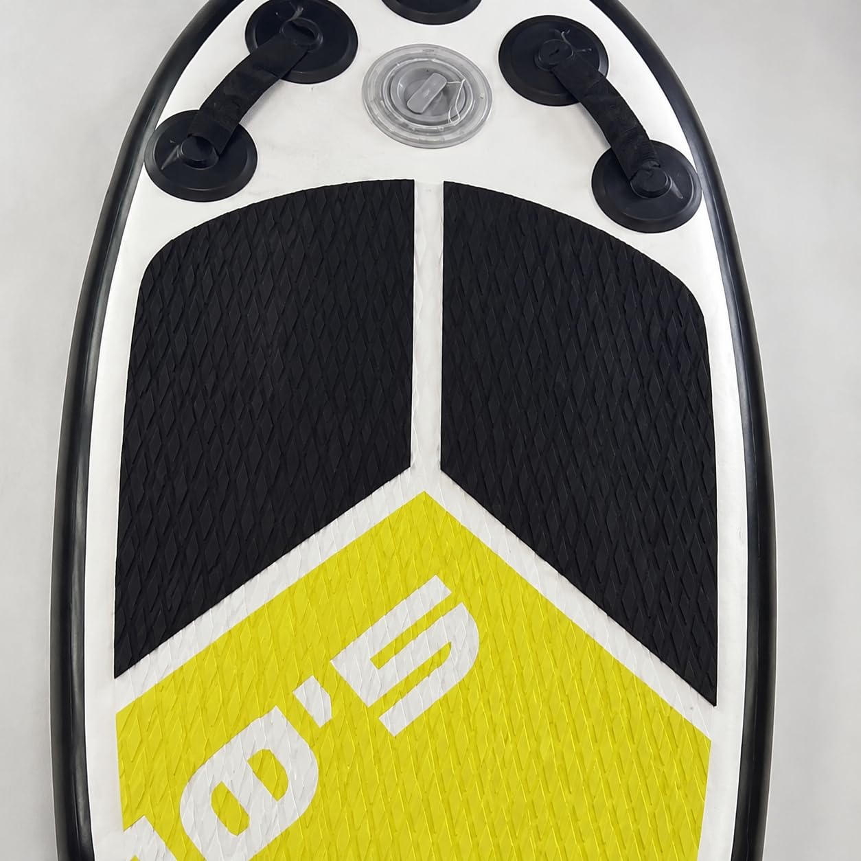 Planche de Surf Enfant Gonflable avec Valve d'Inflation Poignées Boîte d'Aileron et D-Rings Accessoires en PVC et Plastique Fonction Adaptée aux Loisirs Aquatiques Plage et Baignade