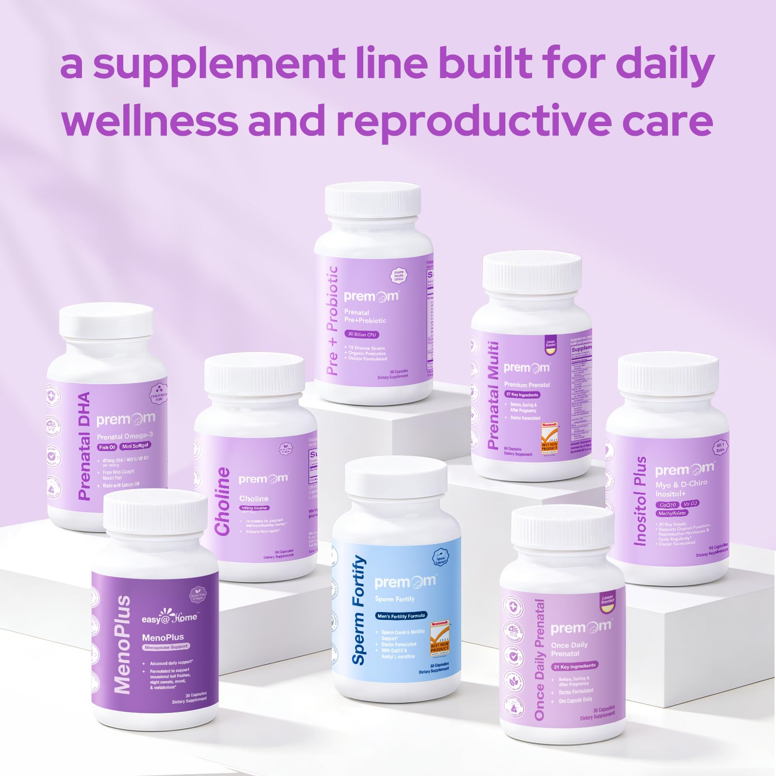 Premom Prenatal Vitamins for Women Capsules & Prenatal DHA Softgels Bundle — Amazon image 9