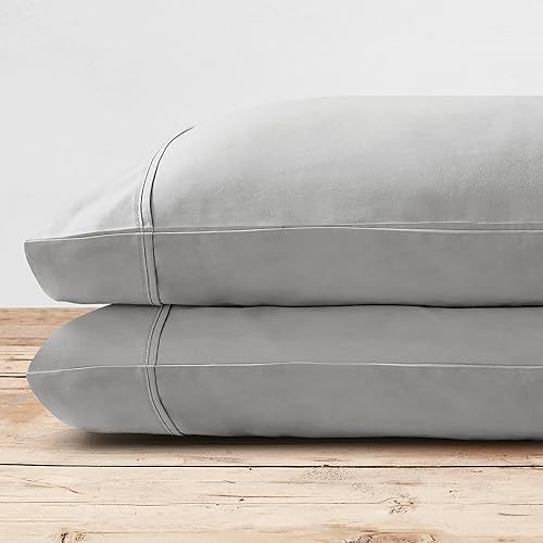 Miniatura 3 de Brielle Home Viscosa de bambú refrescante, suave y transpirable, elegante, bohemio, moderno, elegante, con bolsillo profundo, juego de fundas de