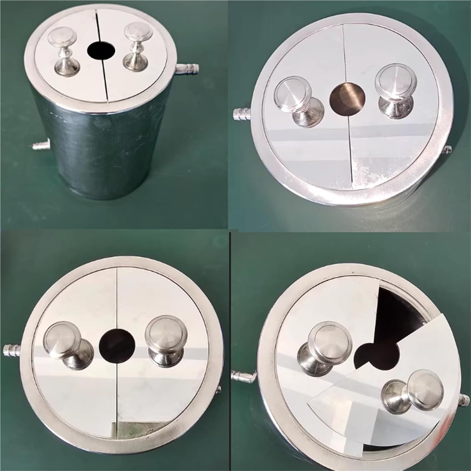 Labor Dispergierfass Edelstahl-Mischtrommel mit zweilagigem Design, thermostatischer Isoliereimer für Dispergiermittelrühren