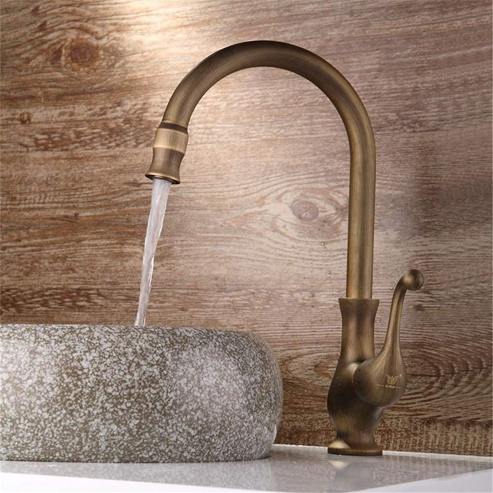 Robinet de lavabo rétro mitigeur évier cuisine cuivre robinet salle de bain vintage