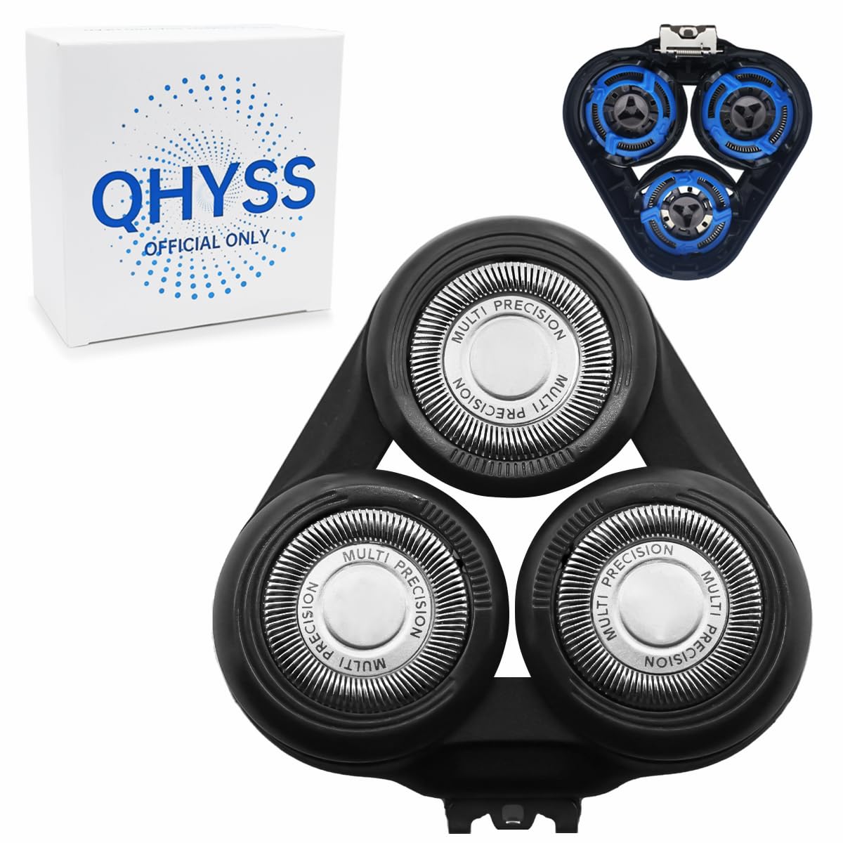 QHYSS Cabezales de repuesto SH50 Compatible con Philips Serie 5000 (S5xxx), AquaTouch (S5xxx), PowerTouch (PT8xx, PT7xx) Serie 5000 Recambio Cuchillas