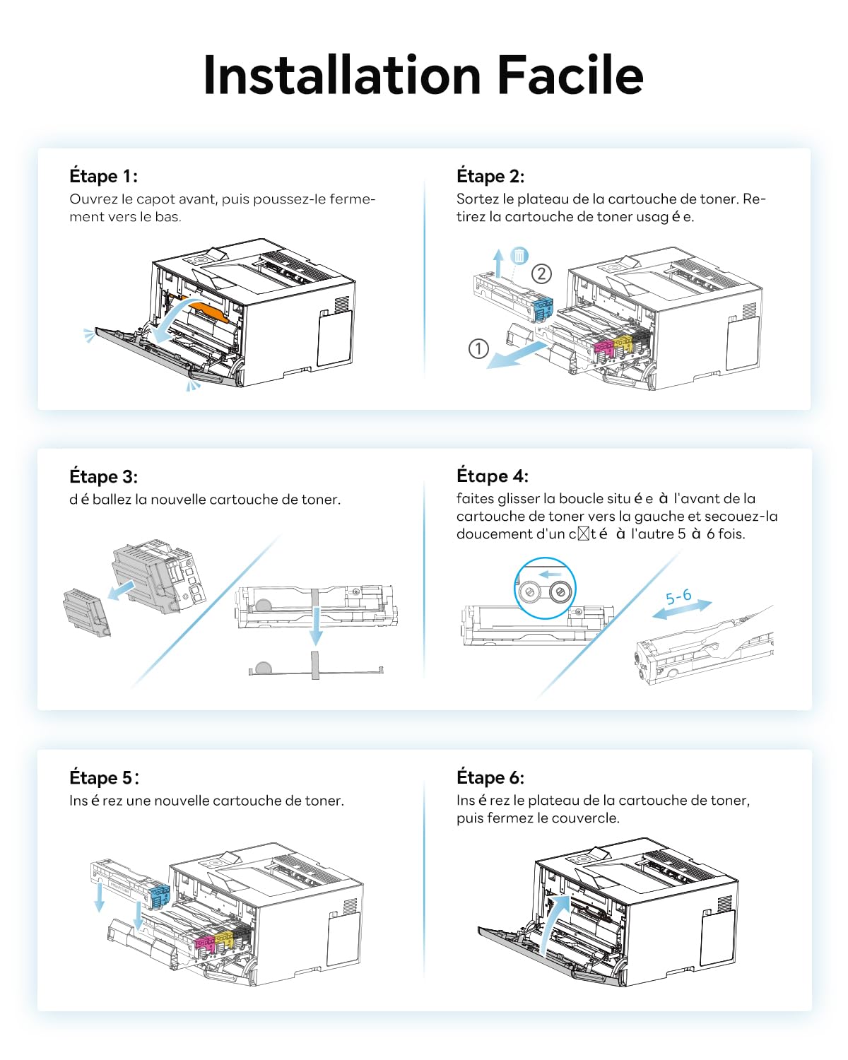 PANTUM CTL-A2100K Cartouche de Toner Originale, Compatible avec l'imprimante Laser Couleur CP2100DW CM2100DW CM2100ADW, capacité 1500 Pages