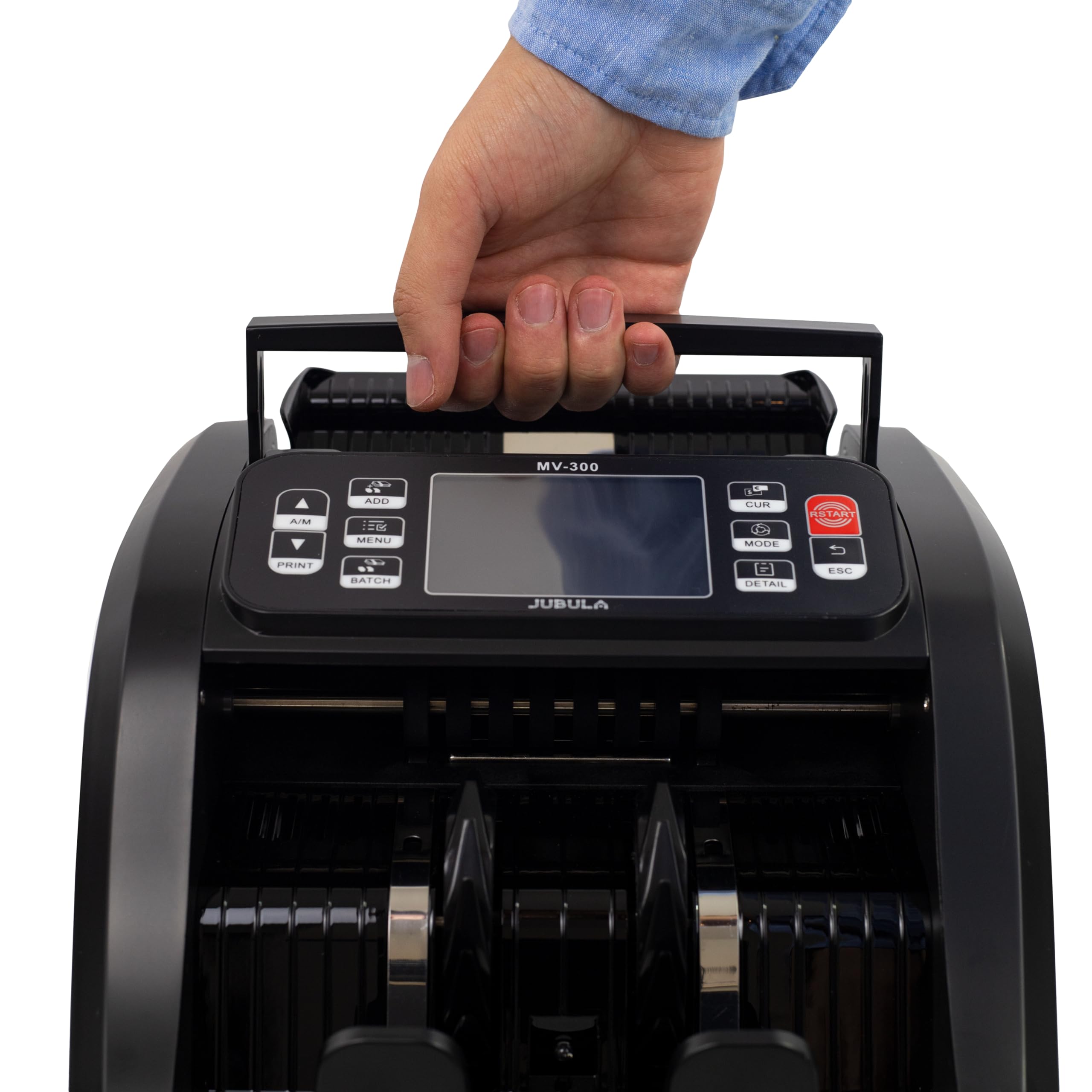MV-300 Contador de Billetes Mixtos con 8 Veces Reconocimiento de Falsos EUR USD GBP