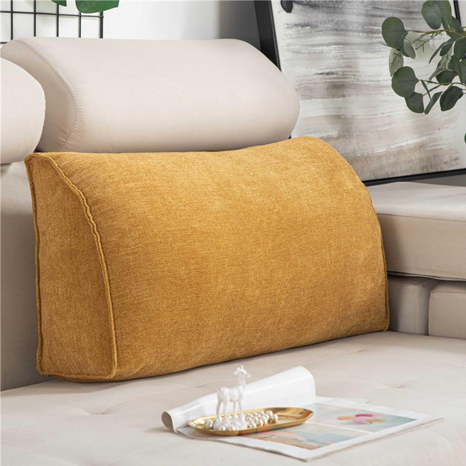 Cojín Lombare para Cama y Sofá Almohada Respaldo Ergonomica Cojín de Lectura Cojín Cuña Tamaño 70x35x17cm Soporte Lombare Ideal para Confort y Estilo.