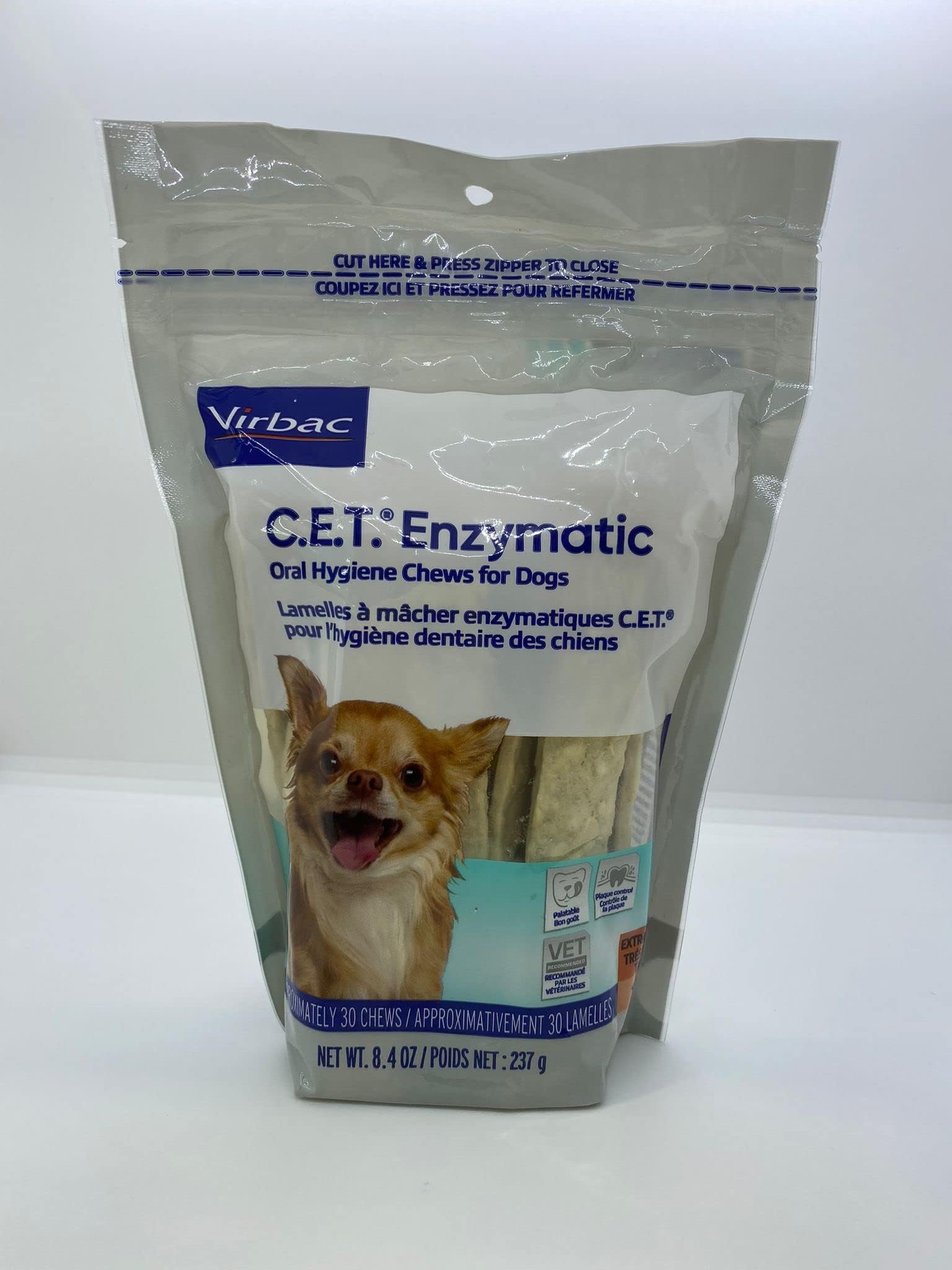 C.E.T. Enzymatic Oral Hygiene Chews for Petite Dogs, 30