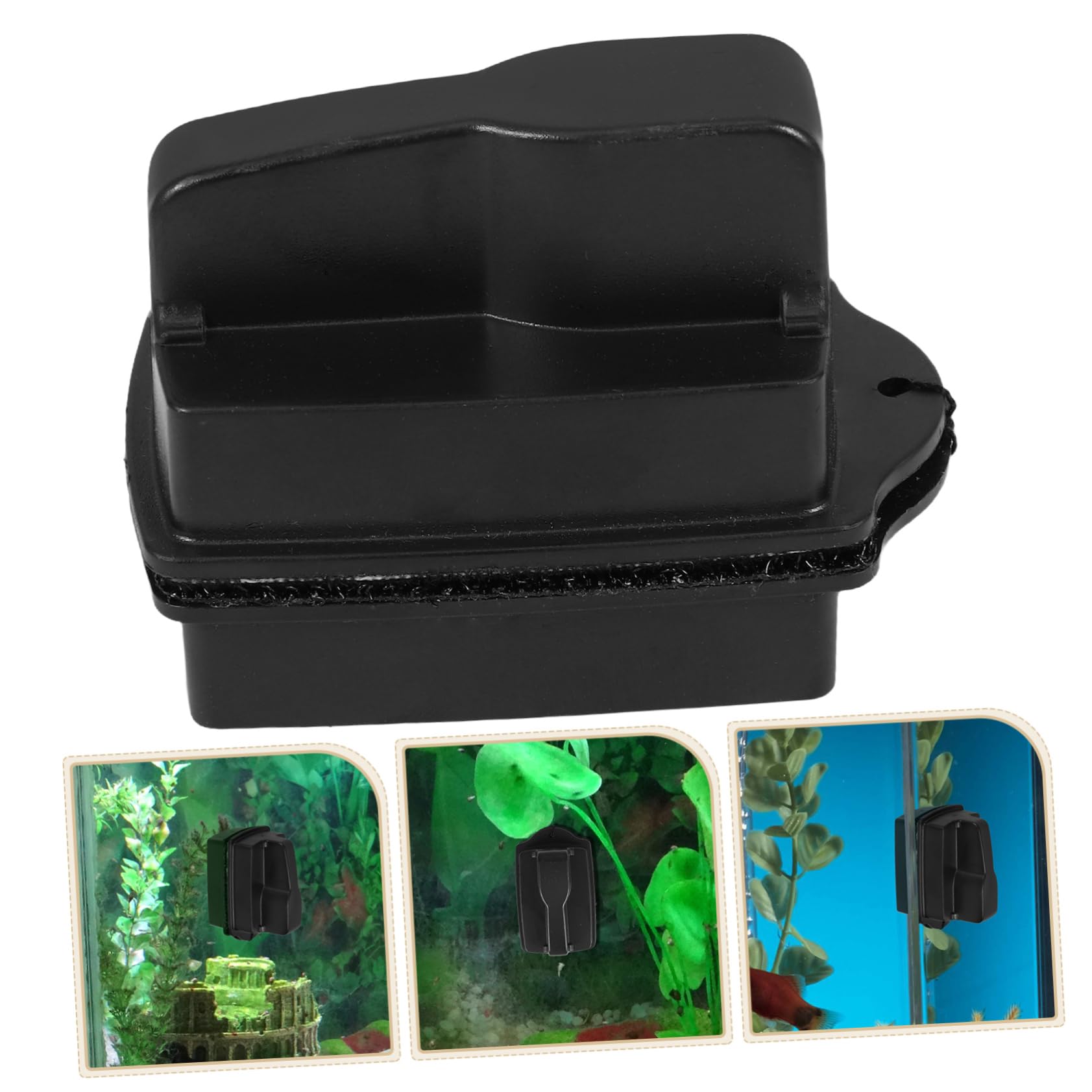 FOMIYES 4 Stück Aquarium Magnetische Reinigungsbürste Glasreiniger mit Schonenden Borsten für und Acrylbecken Effektive Algenentfernung Ergonomischer Griff Schonend für Aquarienoberflächen