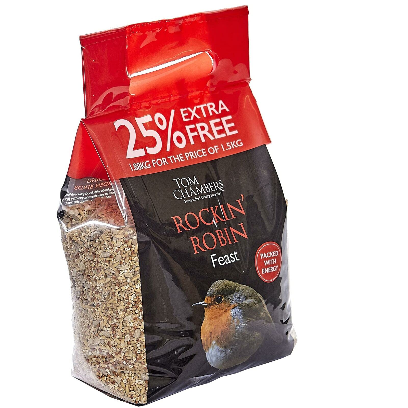 Tom Chambers Rockin' Robin Feast Bird Food for Robins 1.5kg + 25%