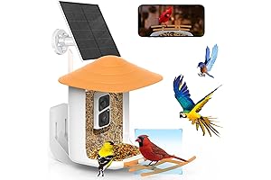 SOLIOM® BF09 Bird Feeder with Camera Wireless Outdoor