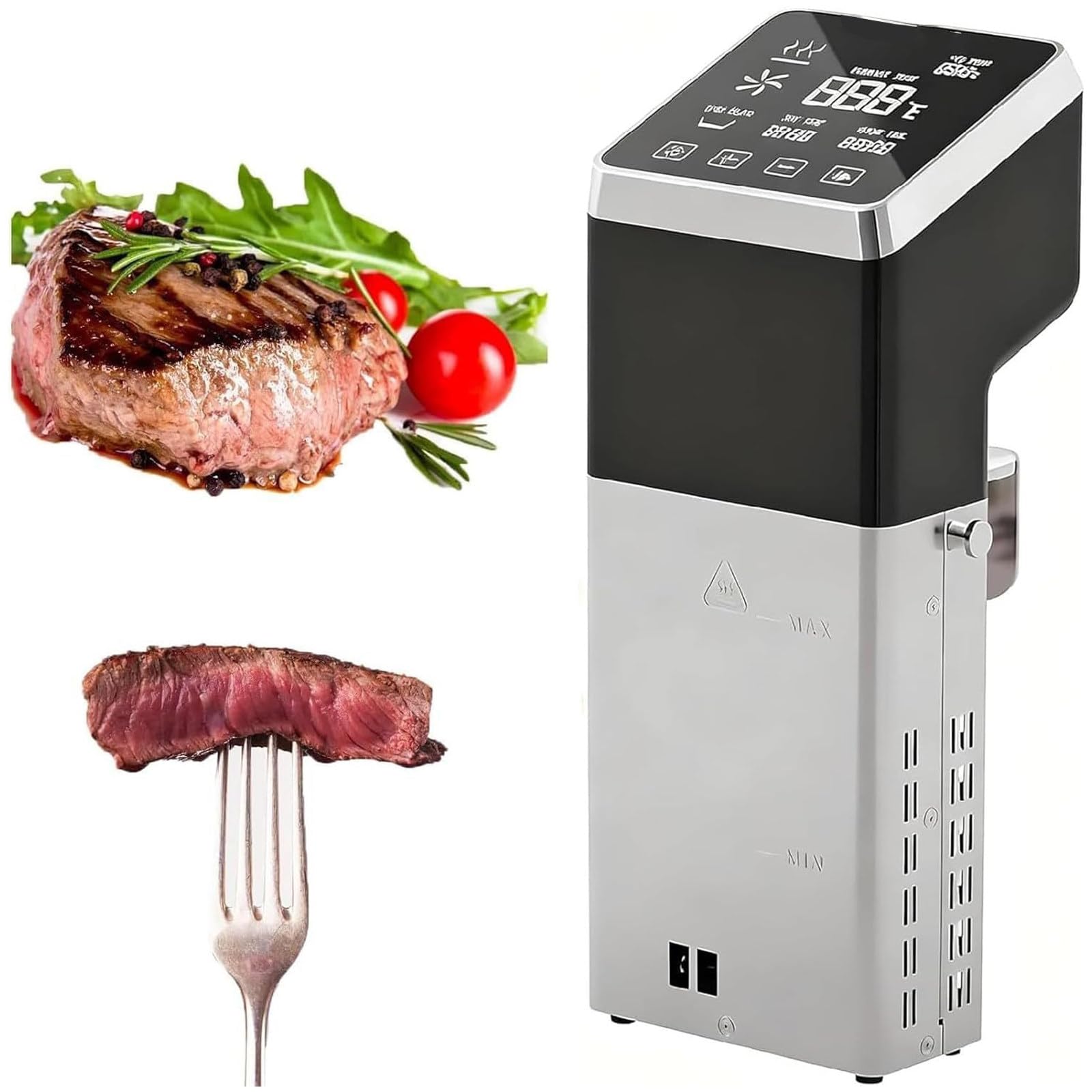 Wydajny cyrkulator sous vide o mocy zastosowań profesjonalnych wodoodporność klasy IPX8,precyzja ±0,1°C i pojemność 70 l; bezpieczny zarówno kuchniach restauracyjnych,jak i domowych