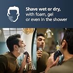 Philips Shaver 3000 Series, Wet and Dry Electric Shaver, SkinProtect Technology, Pop-up Trimmer, P-cap, Deep Blue, Model S3144/00