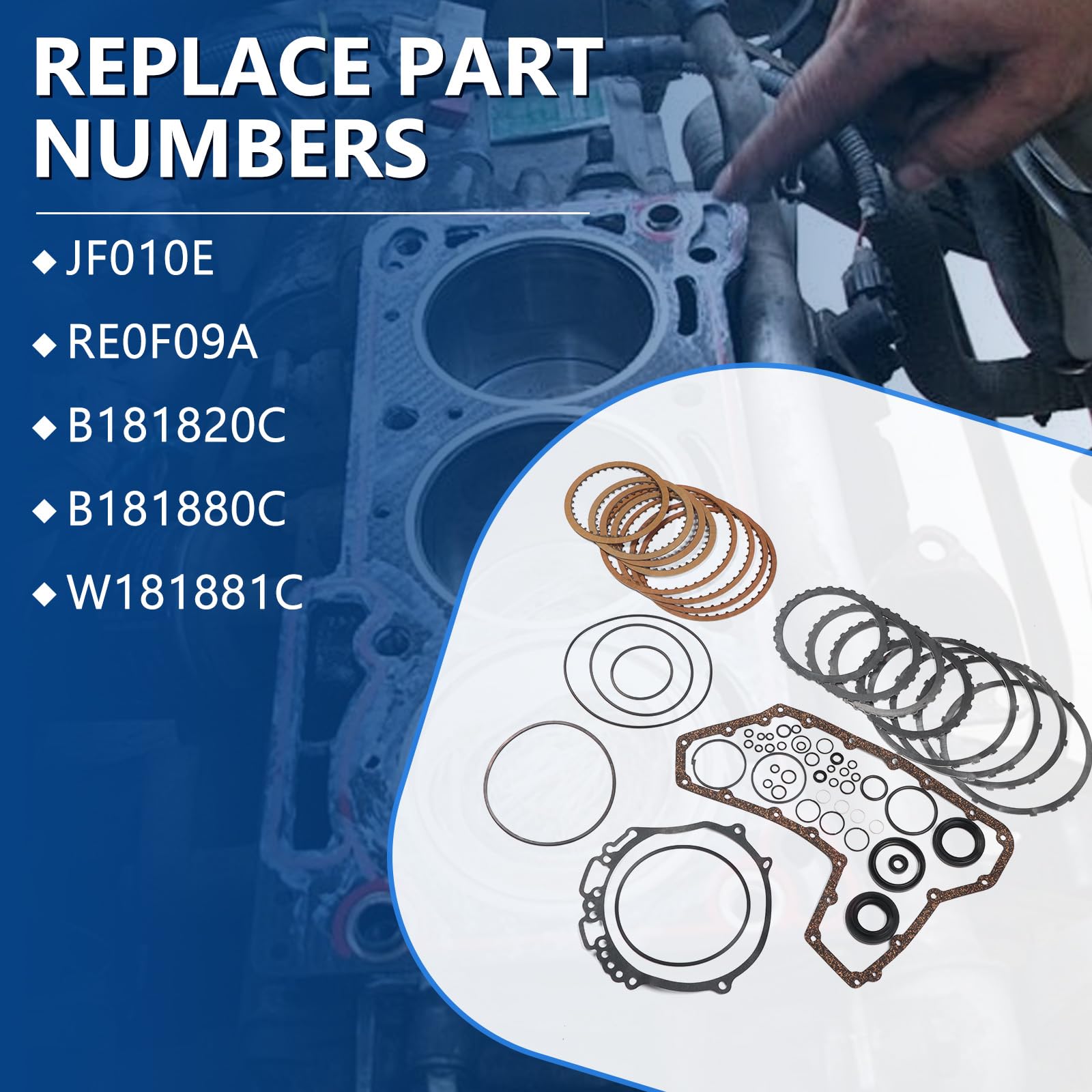 JF010E RE0F09A CVT Transmission Master Rebuild Kit Fit Nissan